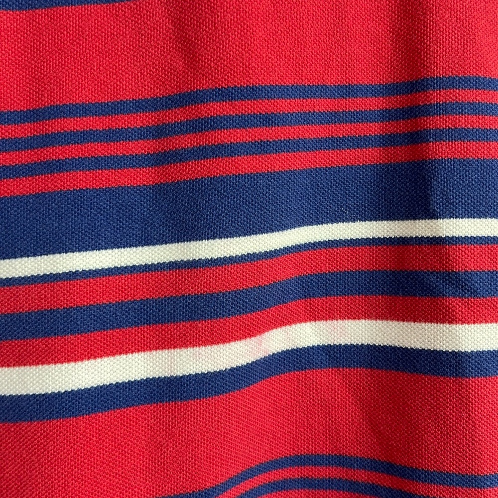 Kids Polo by Ralph Lauren Stripe Iconic Mesh Polo Shirt Large 14/16 - Picture 5 of 7